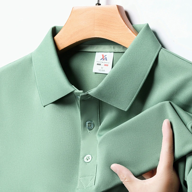 Polo Shirt Pique - Herenmode effen poloshirt met korte mouwen,
