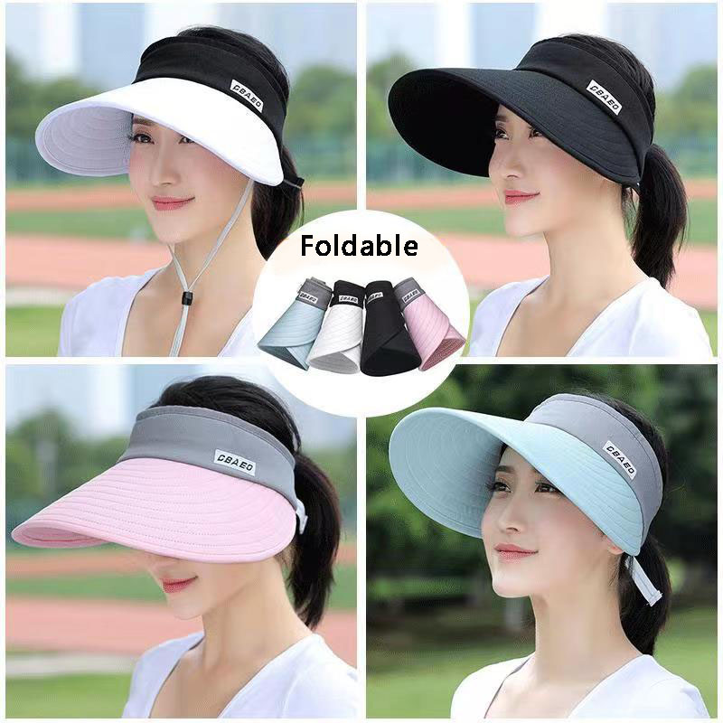 Packable Hat Nylon - 2024 Nieuwe Dames Zomer Zonneklep Breedgerande