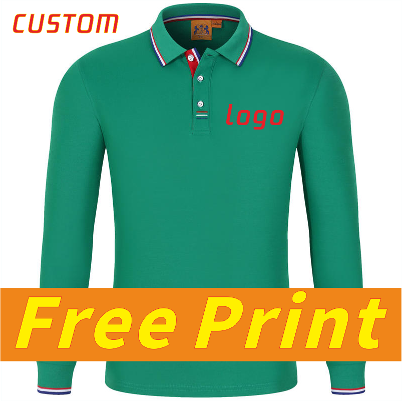 Polo Shirt Pique - Herfst Lange Mouwen POLO Shirt Op