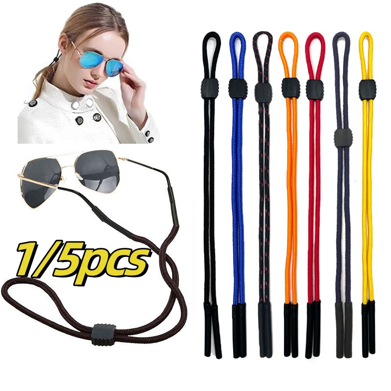 Sunglass Retainer Cord - 1/5PCS Sportbrilband Zonnebrilhouder Mannen Vrouwen Brillenhouder