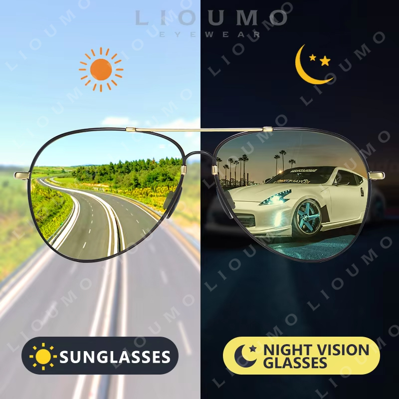 Sunglasses Aviator Polarized - LIOUMO 2026 Luchtvaart Luxe Zonnebril Gepolariseerde