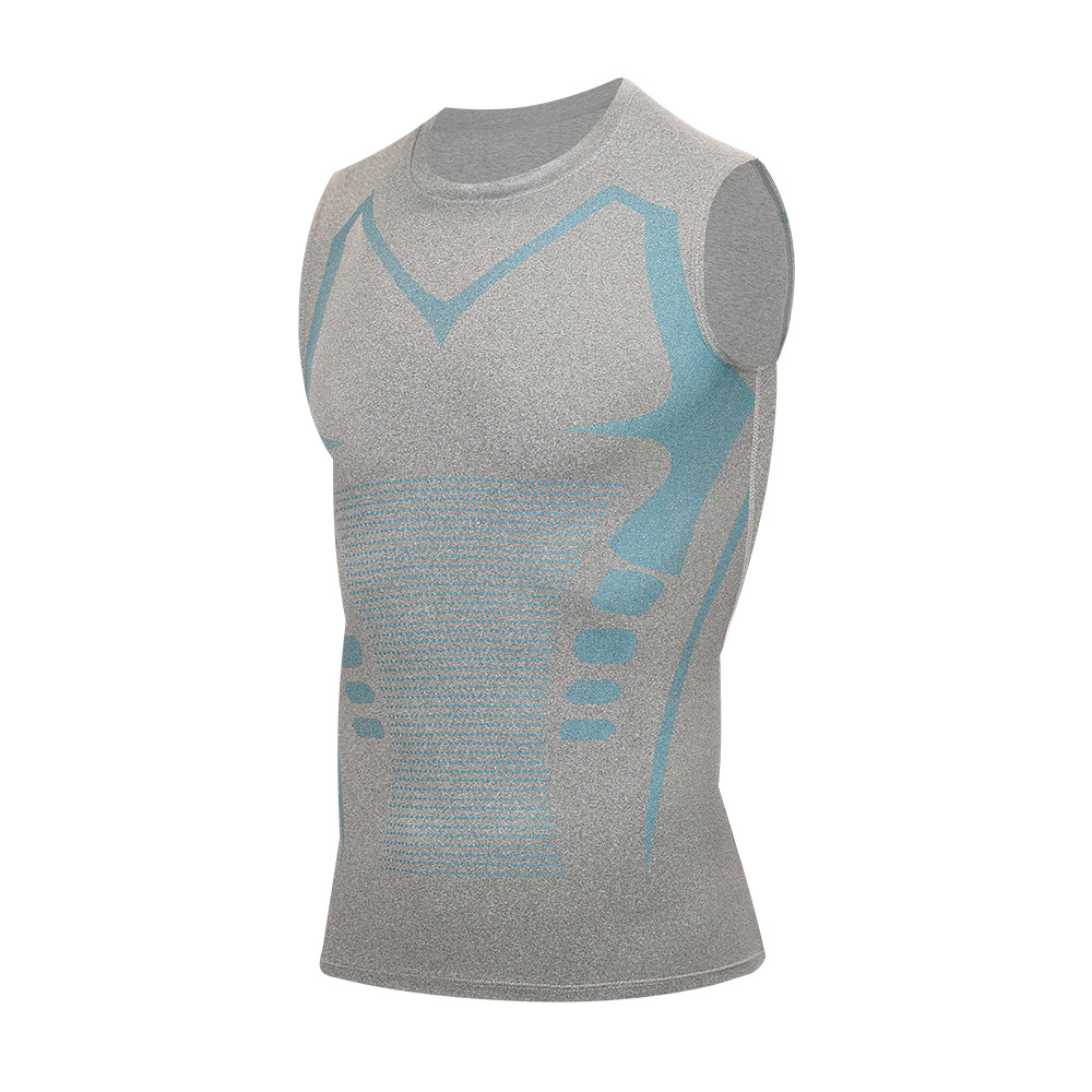 Tank Top Muscle - Compressietanktop Heren Gymshirt Mouwloos Sneldrogend Bedrukken