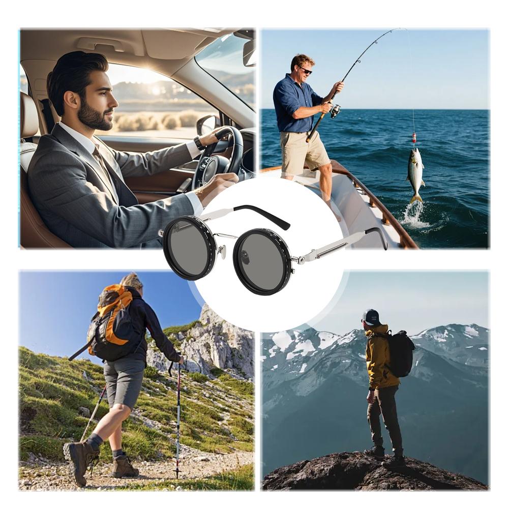 Verstelbare ND gepolariseerde  - Sunglasses Aviator Polarized recensie en prijs