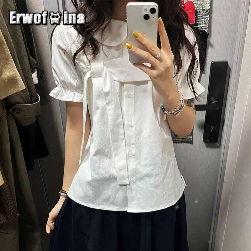 Erwofeina Peter Pan Kraag Prep - Shirt Camp Collar recensie en prijs