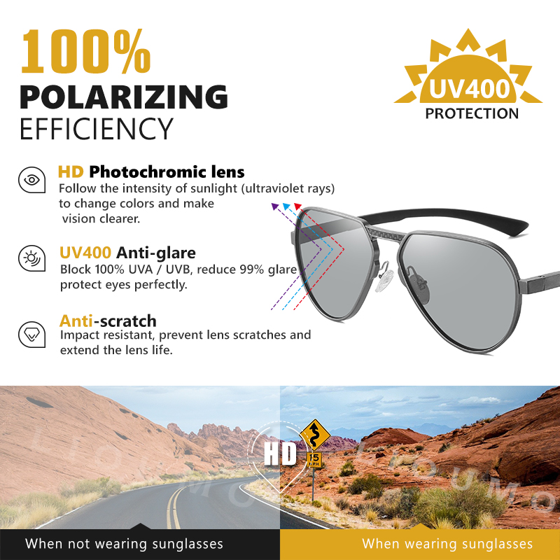 LIOUMO Aluminium Magnesium Fra - Sunglasses Aviator Polarized recensie en prijs